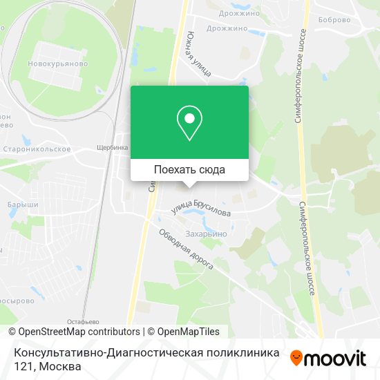 Карта Консультативно-Диагностическая поликлиника 121