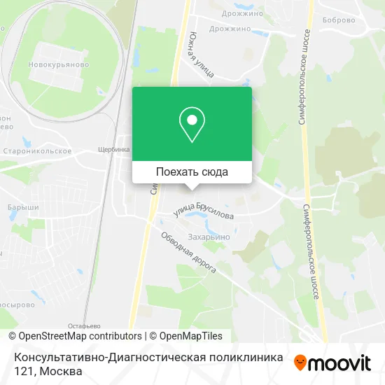 Карта Консультативно-Диагностическая поликлиника 121