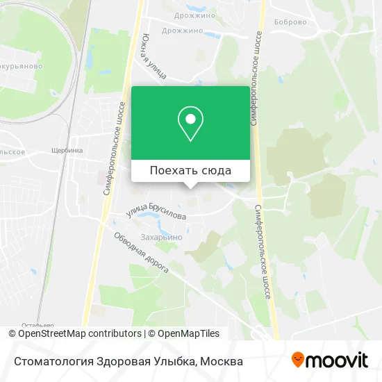 Карта Стоматология Здоровая Улыбка