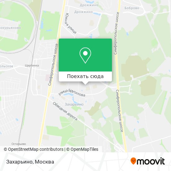 Карта Захарьино