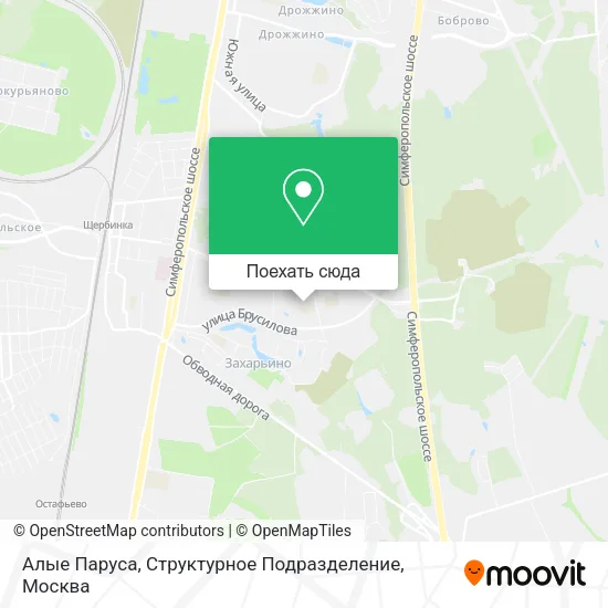 Карта Алые Паруса, Структурное Подразделение