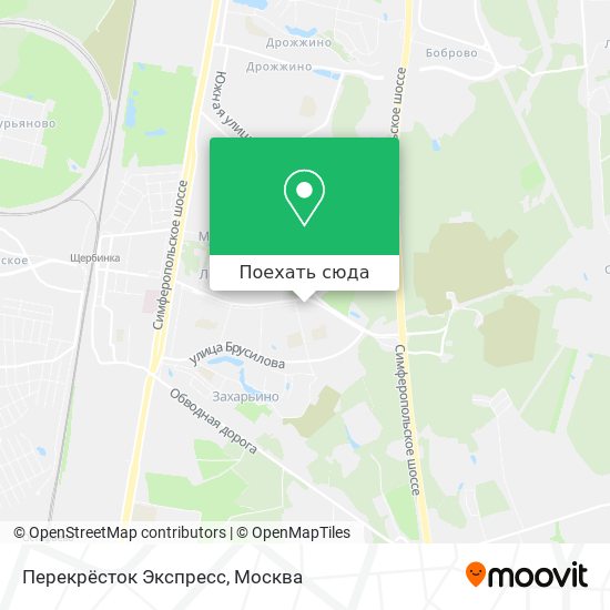 Карта Перекрёсток Экспресс