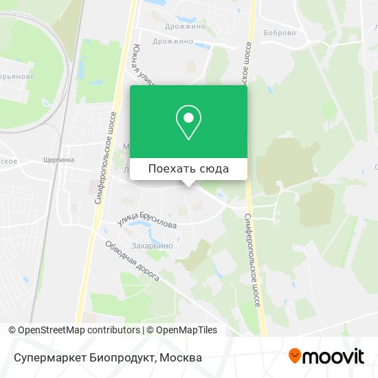 Карта Супермаркет Биопродукт
