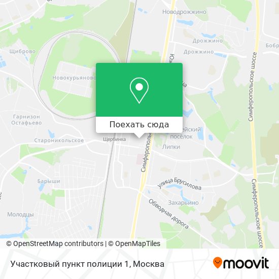 Карта Участковый пункт полиции 1