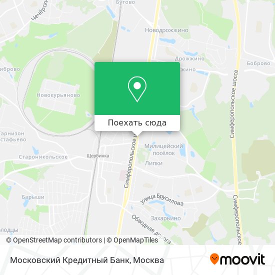 Карта Московский Кредитный Банк
