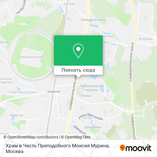 Карта Храм в Честь Преподобного Моисея Мурина