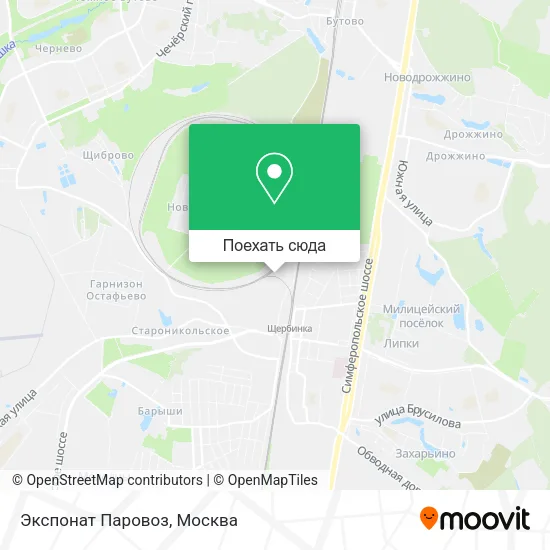 Карта Экспонат Паровоз