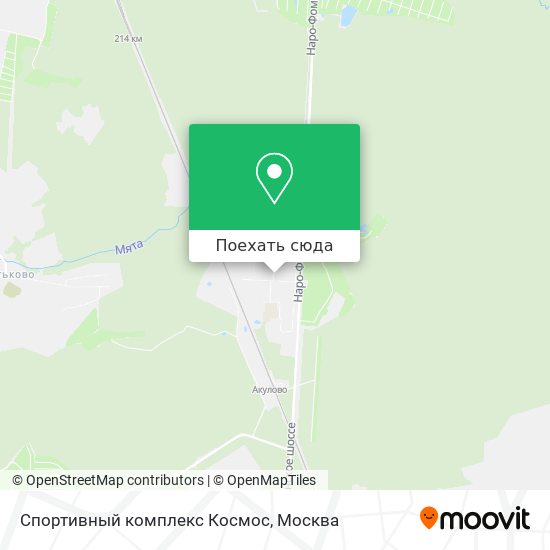 Карта Спортивный комплекс Космос