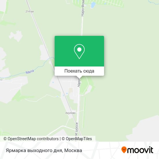 Карта Ярмарка выходного дня
