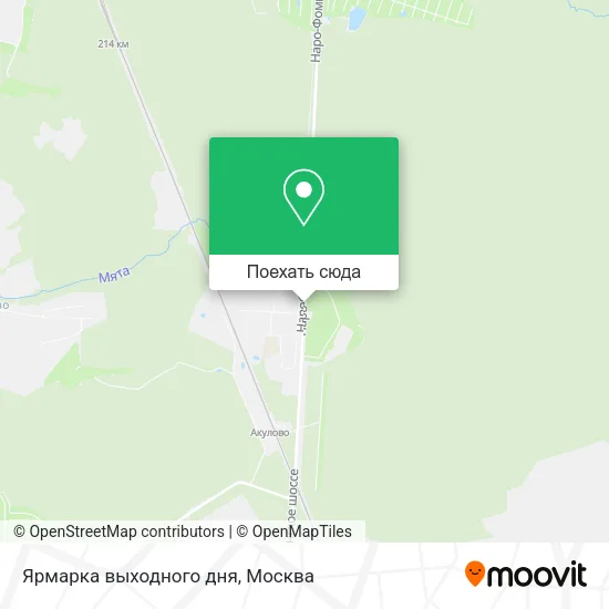 Карта Ярмарка выходного дня