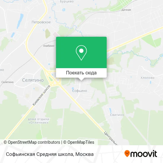 Карта Софьинская Средняя школа
