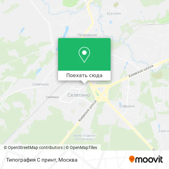 Карта Типография С принт