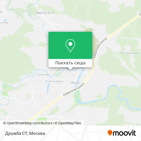 Карта Дружба СТ