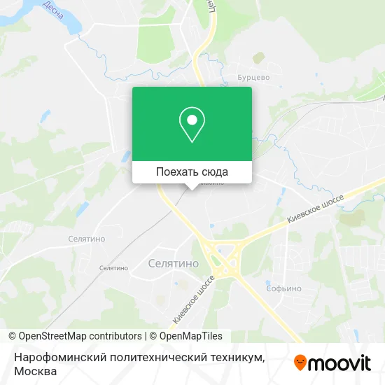 Карта Нарофоминский политехнический техникум
