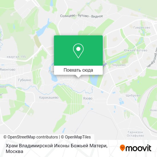 Карта Храм Владимирской Иконы Божьей Матери