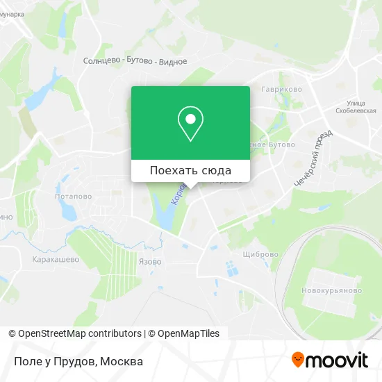 Карта Поле у Прудов