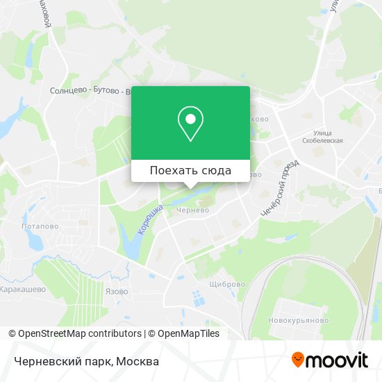 Карта Черневский парк
