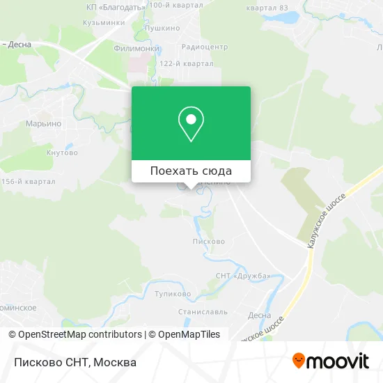 Карта Писково СНТ