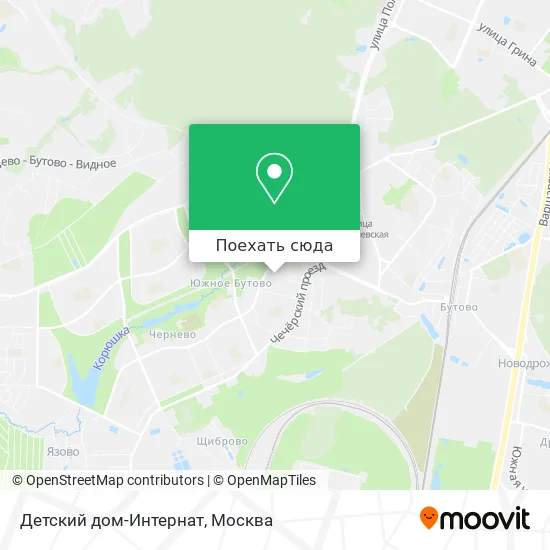Карта Детский дом-Интернат