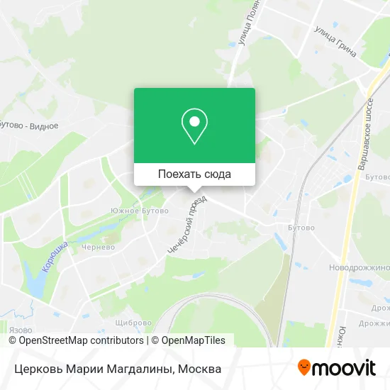 Карта Церковь Марии Магдалины