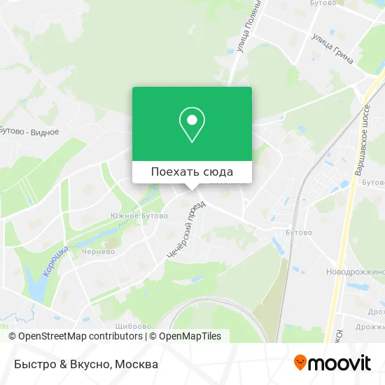 Карта Быстро & Вкусно