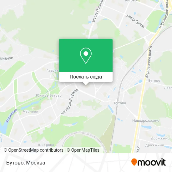 Карта Бутово