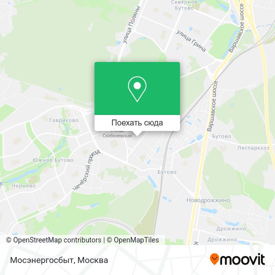 Карта Мосэнергосбыт