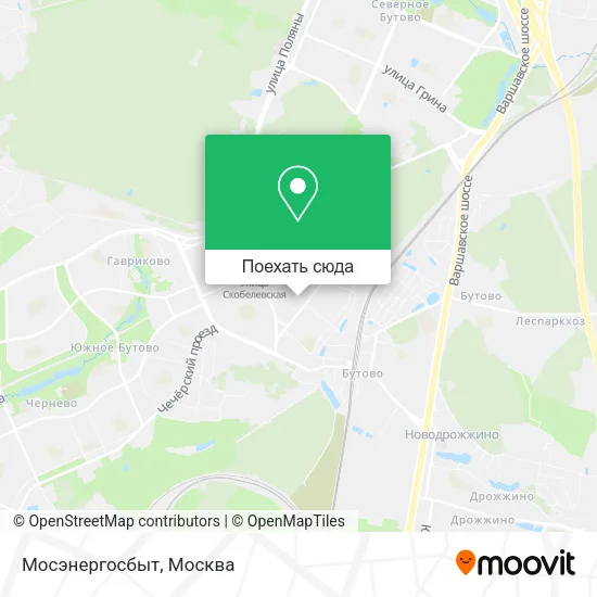 Карта Мосэнергосбыт