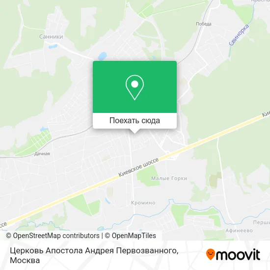 Карта Церковь Апостола Андрея Первозванного
