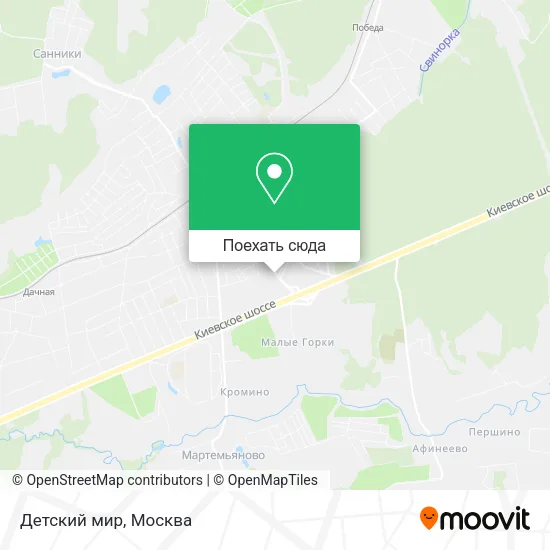Карта Детский мир