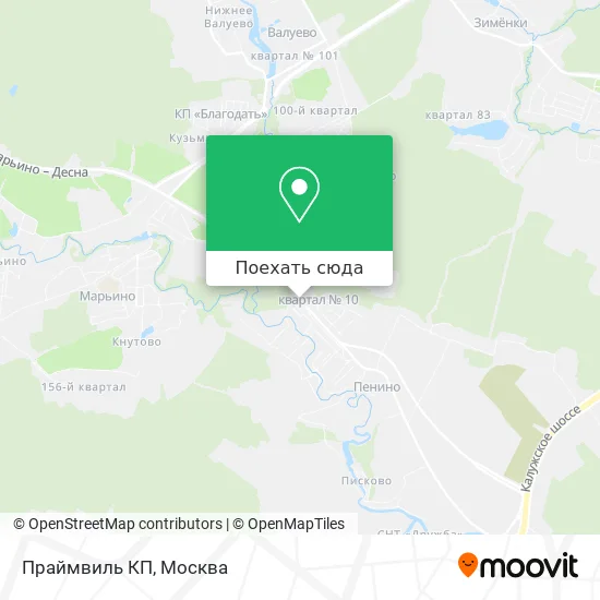 Карта Праймвиль КП