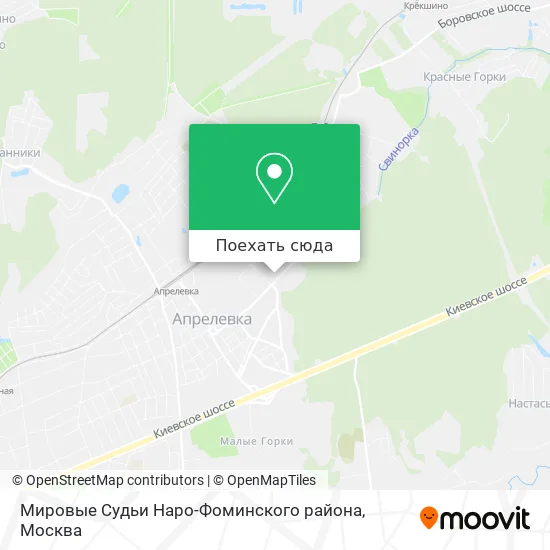 Карта Мировые Судьи Наро-Фоминского района