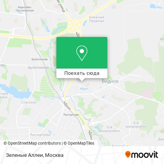 Карта Зеленые Аллеи
