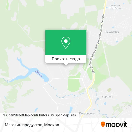 Карта Магазин продуктов