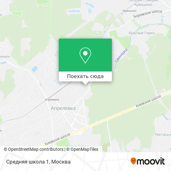 Карта Средняя школа 1