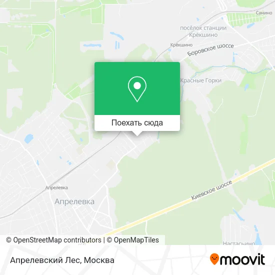 Карта Апрелевский Лес
