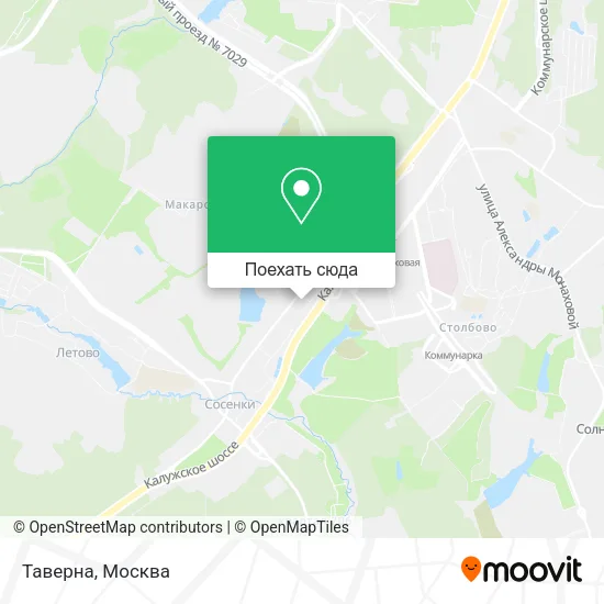 Карта Таверна