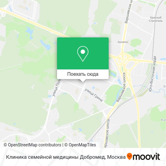 Карта Клиника семейной медицины Добромед