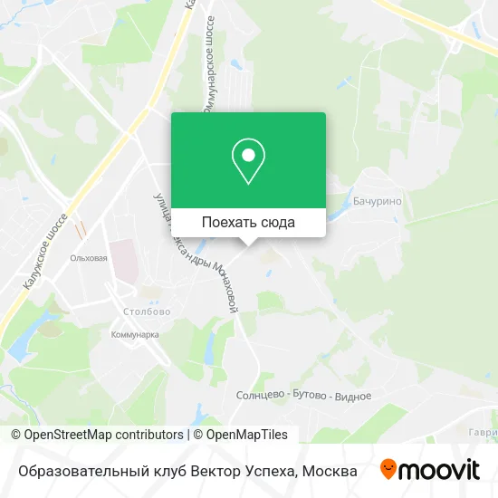 Карта Образовательный клуб Вектор Успеха