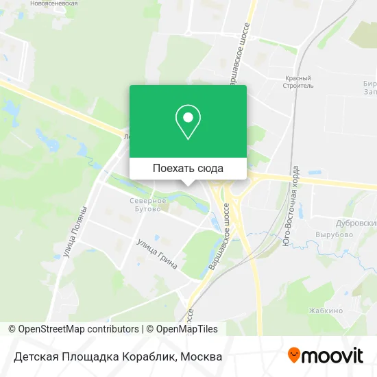 Карта Детская Площадка Кораблик