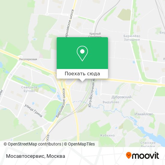 Карта Мосавтосервис