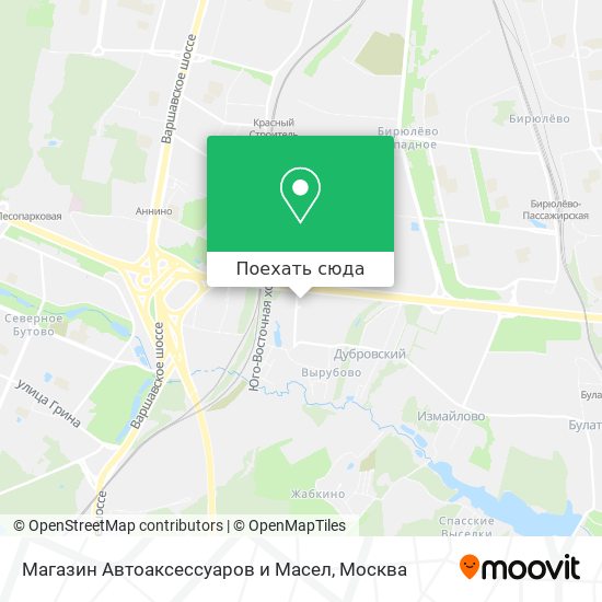 Карта Магазин Автоаксессуаров и Масел