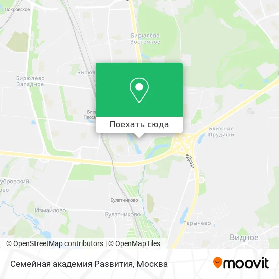 Карта Семейная академия Развития