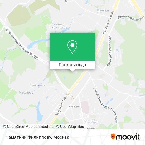 Карта Памятник Филиппову
