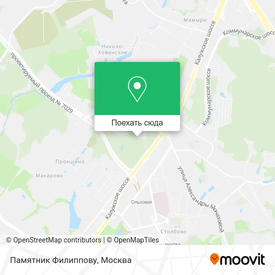 Карта Памятник Филиппову