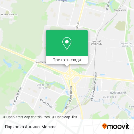 Карта Парковка Аннино