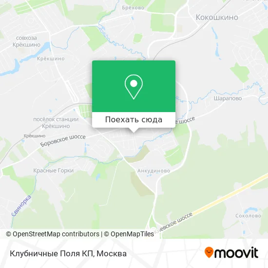 Карта Клубничные Поля КП