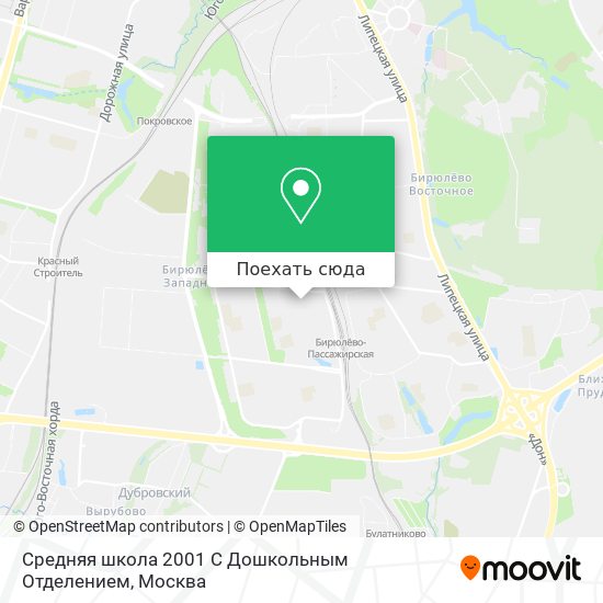 Карта Средняя школа 2001 С Дошкольным Отделением