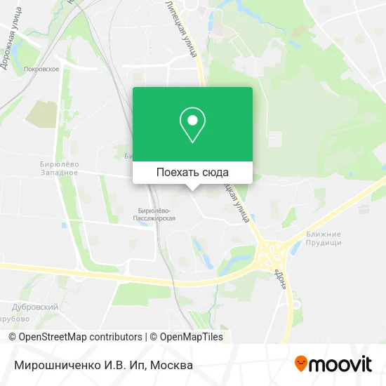 Карта Мирошниченко И.В. Ип