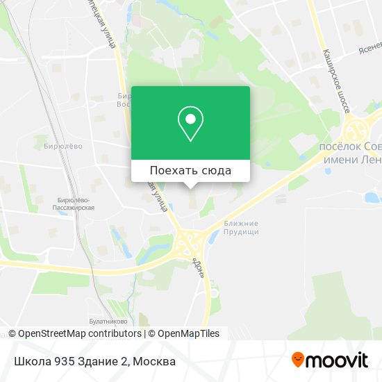 Карта Школа 935 Здание 2